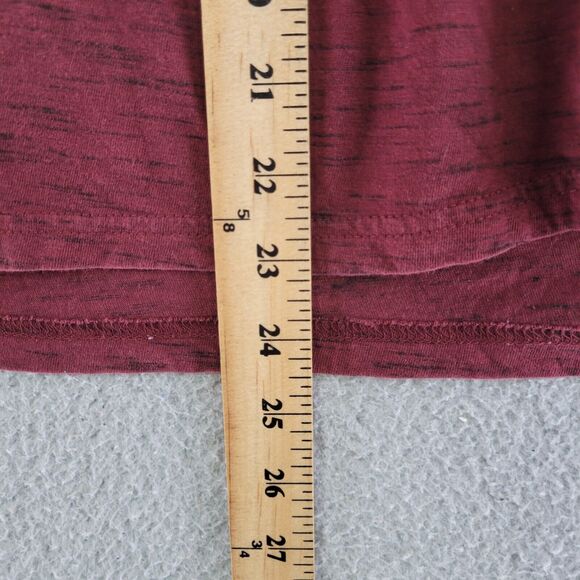 Aeropostale Shirt Mens L Dark Red Embroidered Logo Short Sleeve Casual Tee - Picture 8 of 8